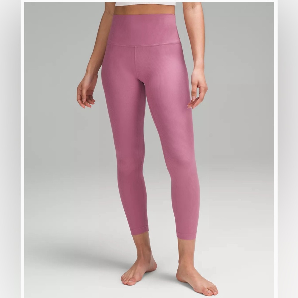 Lululemon Align Ribbed 25” Tight- Velvet Dust NWT